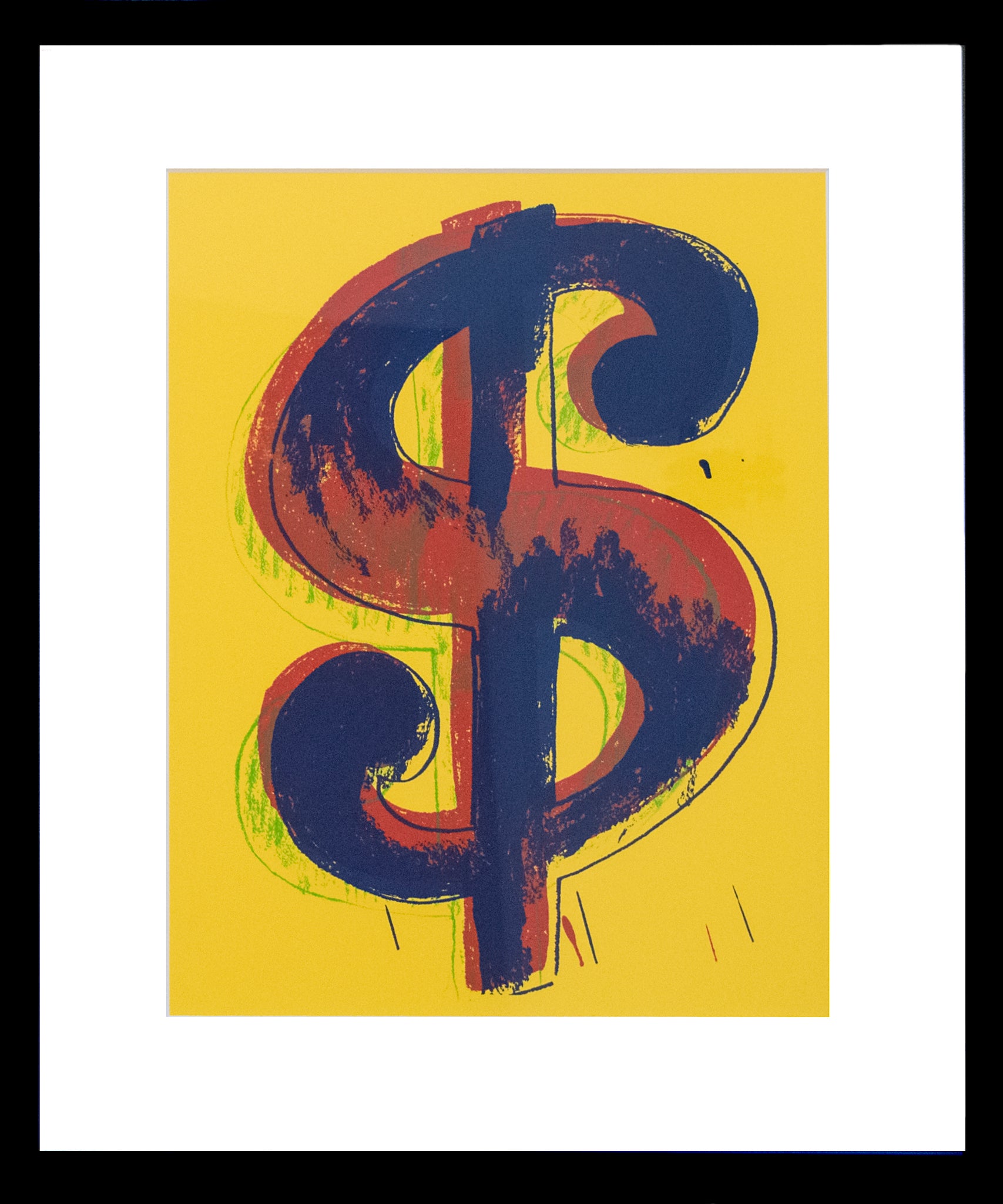 Warhol, Andy "Red Dollar Sign on Yellow"